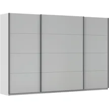 Rauch »Kleiderschrank Schrank Garderobe AGORDO mit Dekor- oder Hochglanzfront« in drei Griff-Farben - NEU: Farbe SCHWARZ, durchdachte Innenausstattung, in 4 Breiten und 2 Höhen MADE IN GERMANY, grau