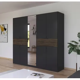 Rauch Drehtürenschrank Ticao 226 x 210 x 54 cm Grau