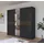 Rauch Drehtürenschrank Ticao 226 x 210 x 54 cm Grau