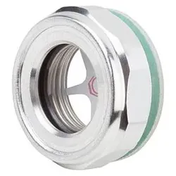 ÖLSCHAUGLAS MIT NATURGLASSCHEIBE MIT REFLEKTOR, D1=M20X1,5, D=29,5, ALUMINIUM