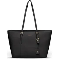 Lazarotti Bologna Leather Shopper Tasche Leder 35 cm black