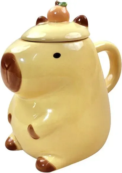 Huacan Cartoon-Kapibara-Becher Mug für den Heimgebrauch