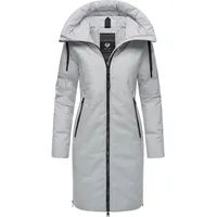 Ragwear Mantel Jumana grau / schwarz XXL