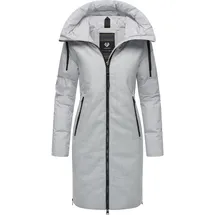 Ragwear Mantel Jumana grau / schwarz XXL