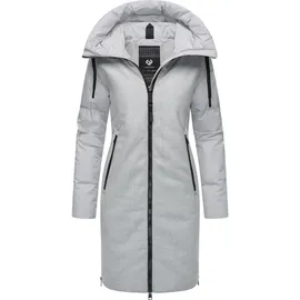 Ragwear Mantel Jumana grau / schwarz XXL
