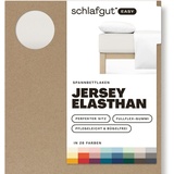 SCHLAFGUT Easy Jersey 180 x 200 - 200 x 220 cm sand light