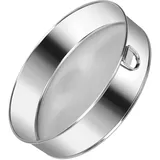 Mehlsieb Edelstahlsieb Feinmaschig Feines Küchensieb 15 cm Rund Backsieb Puderzuckersieb für Getreide Bohnen Gemüse