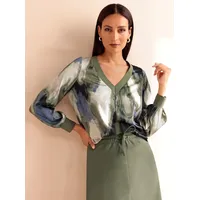 Heine Druckbluse heine khaki-sand-bedruckt