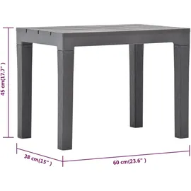 vidaXL Gartenmöbel Set 3-tlg. braun