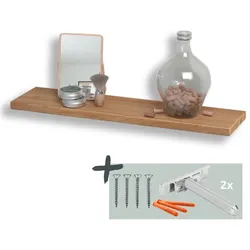 holz4home® Schwebendes Wandregal   Ohne Baumkante