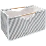 Hti-Living Faltbox Textil 1-tlg. blau-weiß