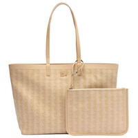 Lacoste Handtasche Zely Monogram Tote With Matching Pouch, Polyacryl Shopper Nude Damen