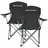 Songmics Campingstuhl 2er Set Schwarz