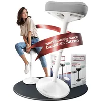 Clouvou Nexus Bürohocker ergonomisch [ORIGINAL] Stehhocker höhenverstellbar von 57cm