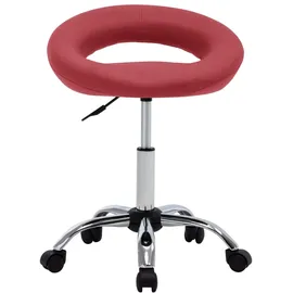 vidaXL Esszimmerstuhl Drehbar Weinrot Kunstleder