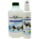 PandaCleaner Isopropanol/Reinigungsalkohol - 100ml Spray + 500ml - Reinigungsflüssigkeit für Haushalt, Handwerk & Industrie - Mit Zerstäuber (100ml Spray + 500ml)
