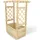 holz4home® holz4home Pflanzkasten mit Dach aus Tannenholz inkl. Vlieseinlage S