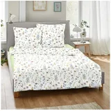 DORMISETTE Mako-Satin Bettwäsche Blumen bunt