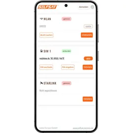 Selfsat MWR 6550 5G Cat 20 WiFi 6 WLAN Router bis 3,4 Gbps inkl. SATCO 5G Antenne weiß
