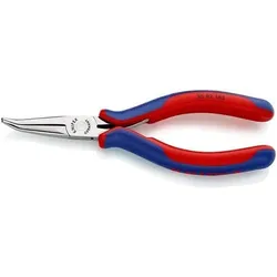 Knipex Elektronik-Greifzange Gesamt-L.145mm flachrunde Backen Form 8 Mehrkomp.-Hüllen