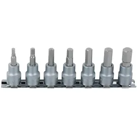 KS Tools 1/4" Bit-Stecknuss-Satz Innensechskant, 7-tlg.