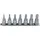 KS Tools 1/4" Bit-Stecknuss-Satz Innensechskant, 7-tlg.