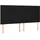vidaXL Boxspringbett mit Matratze Schwarz 180x200 cm Stoff