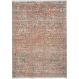 OCI DIE TEPPICHMARKE Teppich OCI DIE TEPPICHMARKE "COLOUR TADI", rosa (rosé), B:240cm H:8mm L:300cm, Polyacryl, Viskose, Teppiche, Teppich, Glanz Viskose, mit Fransen, Hoch Tief Struktur, Vintage, Wohnzimmer