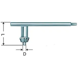 Rohm Bohrfutterschlüssel Größe S2A T 6 mm x 42 mm