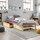 Homestyle4u Holzbett 90 x 200 cm H2 Braun