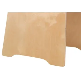 Home4You Hocker 4er Set Holz 48 x 47 x 40 cm Braun