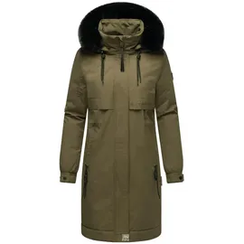 Navahoo Wintermantel Kaltwetterretter 14 grün / schwarz XS
