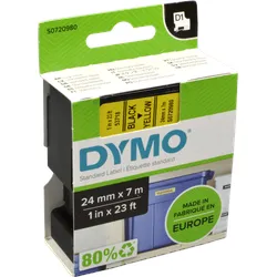 Dymo Originalband 53718  schwarz auf gelb  24mm x 7m