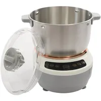 7L Vollautomatische Teigknetmaschine 250W Teigmaschine Klein Knetmaschine 45 °C Konstante Temperatur Fermentfunktion Einstellbare Zeit mit Messbechern Knetmesser