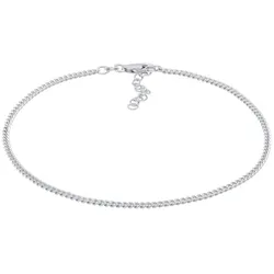 Elli Elli Fußschmuck Panzer Kette Basic Zeitlos 925 Silber Fußketten   Damen 