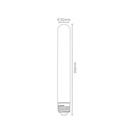 LUCIDE Glühfadenlampe T32 1x4,9W E27 2200K Amber