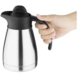 Gastronoble Thermoskanne Olympia Schraubdeckel | 0,5 L | Edelstahl | 4 Kannen