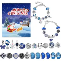 Adventskalender 2025 für Mädchen | 24-teiliges DIY Schmuck-Set mit Armbändern & Halsketten |Ideal Weihnachts geschenk für Kinder ab 6-13