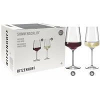 Ritzenhoff & Breker Sonnenschliff Weinglas Set 12-tlg. 0,54 l