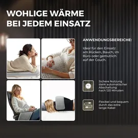 bringer-germany Bringer Infrarot Heizkissen mit Klettverschluss - Grau / 60x30 cm