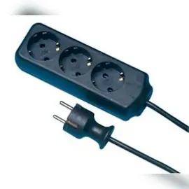 REV Ritter Tischsteckdose 3,0 m Schwarz 3 St.