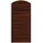 Andrewex Sichtschutzelement München 90 x 195 cm Braun/Holz