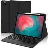 SENGBIRCH iPad Pro 11 Hülle mit Tastatur 2022 - iPad Air 5 2022 mit Trackpad Tastatur Case,Abnehmbare Magnetische Touch Tastatur,Deutsch,Für iPad Pro 11 4/3/2/1,iPad Air 5 / Air 4 2020,Schwarz