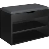 Tectake Jasmina 60 x 30 x 43,5 cm schwarz