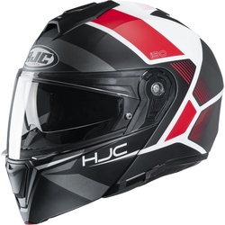 HJC i90 Hollen helm, zwart-grijs-rood, XS 54 55