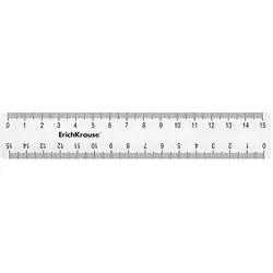 Lineal 15cm Kunststoff Klar transparent 1 Stück Durchsichtiges Lineal für Büro Schule Haushalt