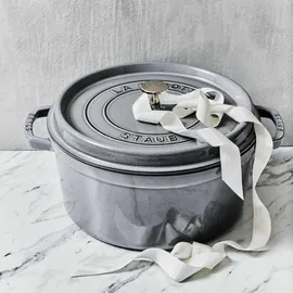Staub Cocotte 22 cm rund graphitgrau