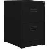 vidaXL Aktenschrank Schwarz 46x62x72,5 cm Stahl