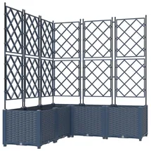 vidaXL Garten-Pflanzgefäß 5 pcs 120 x 120 x 143 cm Grau
