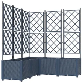 vidaXL Garten-Pflanzgefäß 5 pcs 120 x 120 x 143 cm Grau